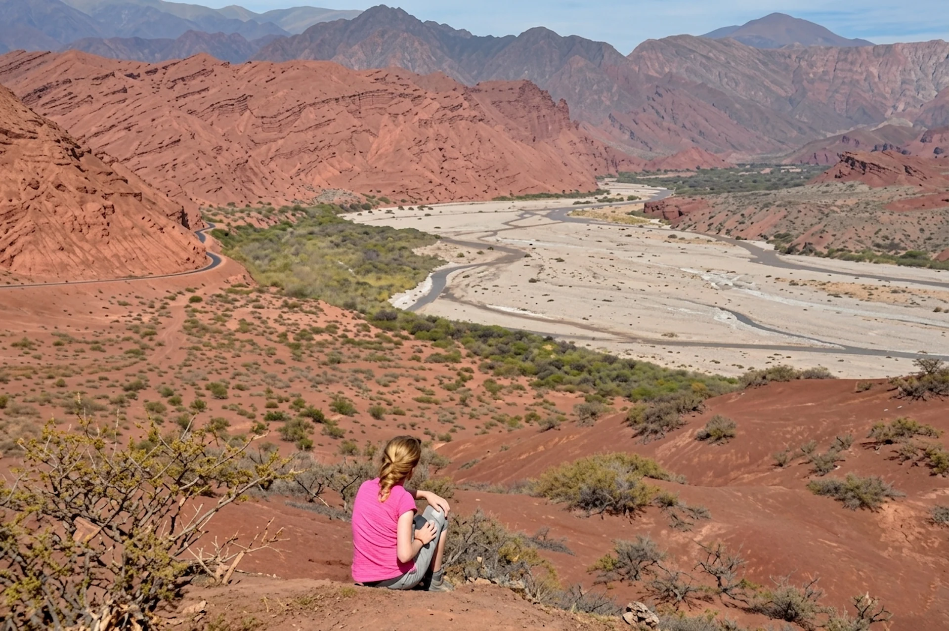 Quebrada de las Conchas bij Cafayate, Salta - Henk van de Weijer, Hetty Boeijen en Nina
